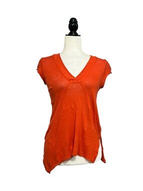Anthropologie MEADOW RUE Linen V-neck Top